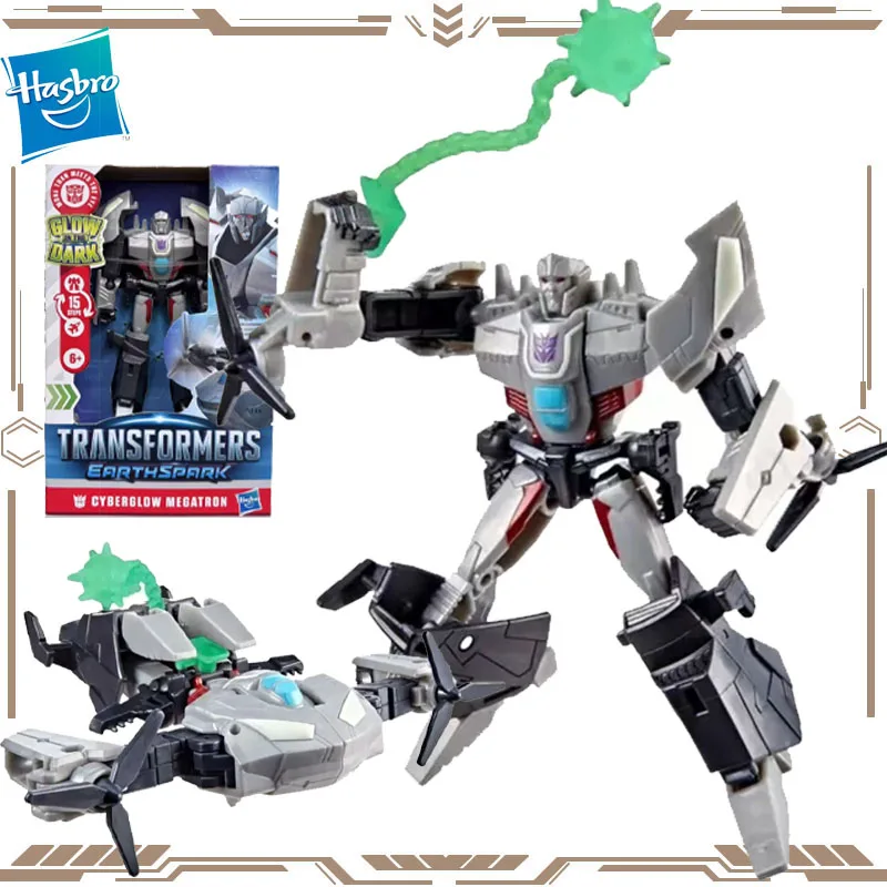 

Hasbro Original Transformers Earthspark Cyberglow Megatron Action Figure Toys for Boys Girls Gift Collectible Model Ornaments