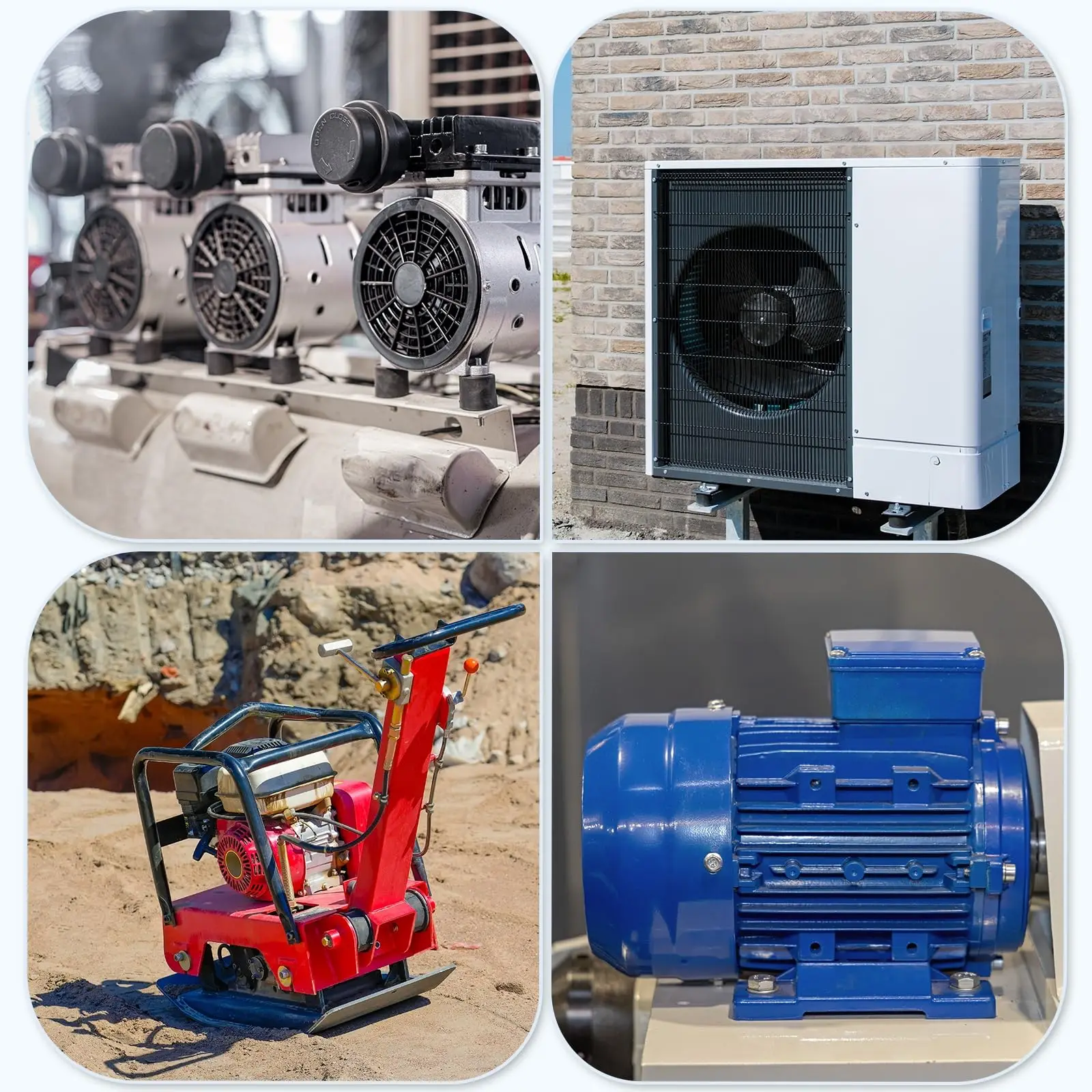 عازلة مطاطية لامتصاص الصدمات على المحرك مع خيط M6 لتخطيط الاهتزاز في مضخات المياه لضواغط الهواء