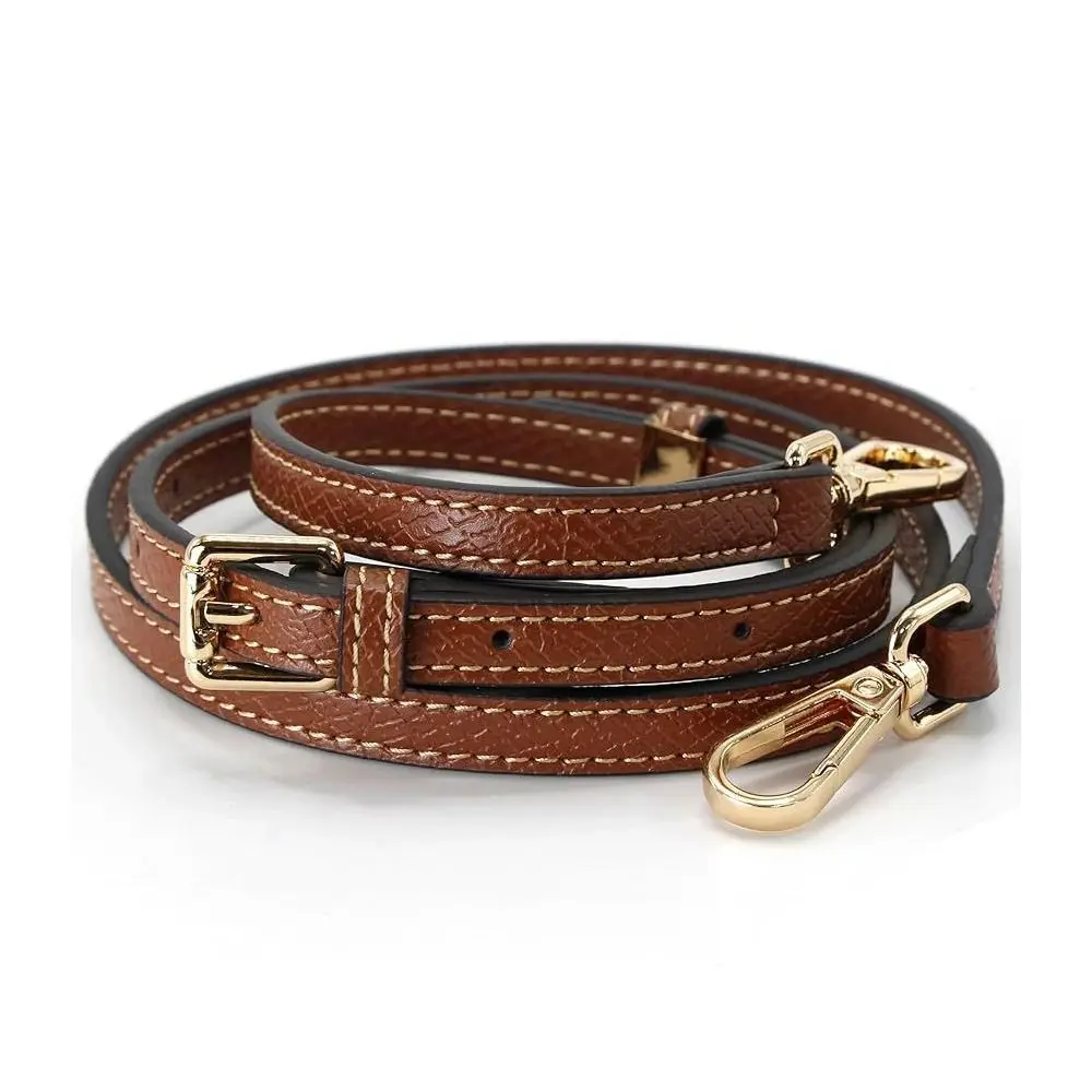 استبدال حزام الكتف من الجلد الطبيعي خالٍ من اللكمات، تعديل مشبك التحول DIY لـ Longchamp #5