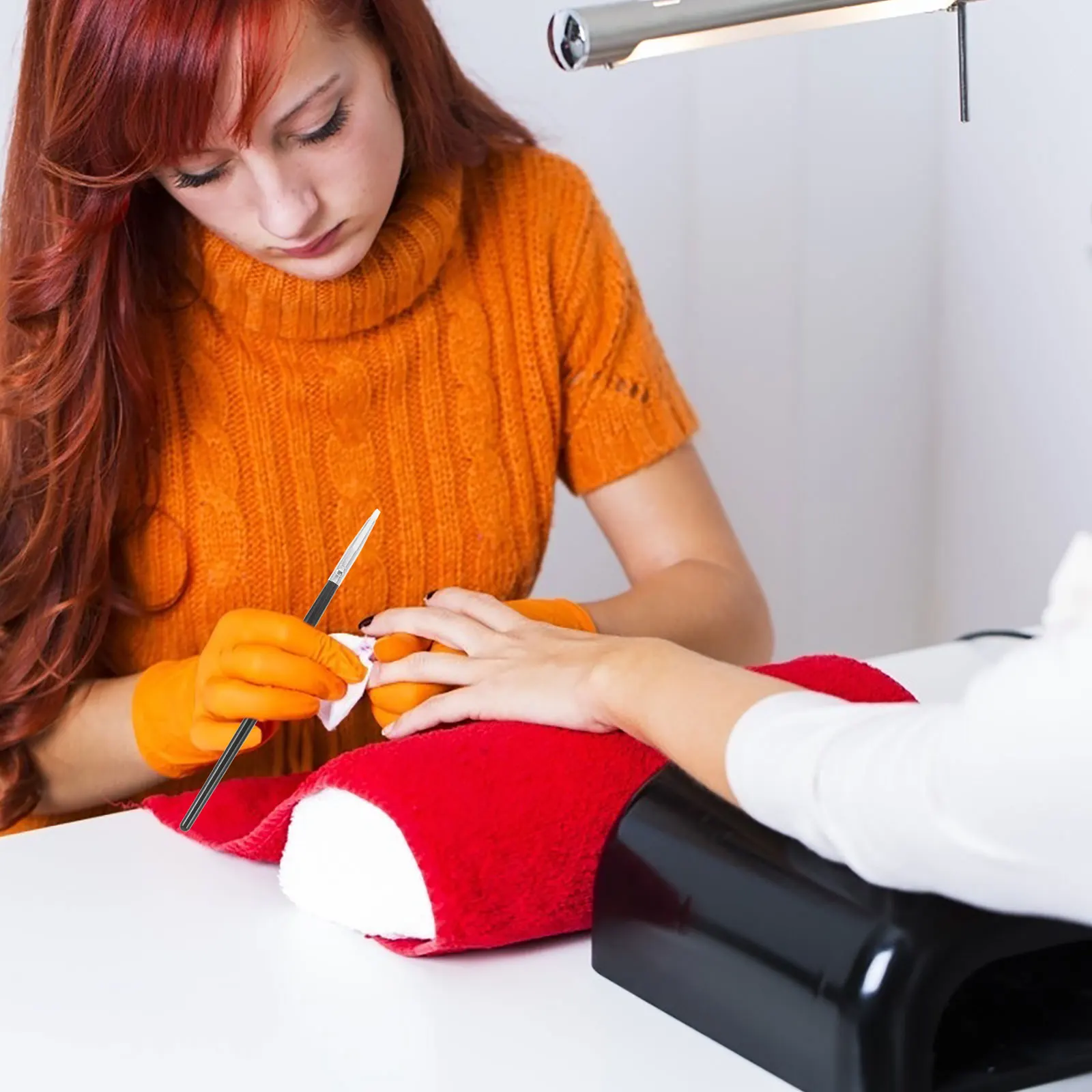 5 قطع من قلم نحت الأظافر، أدوات مانيكير، فرشاة نحت جل مجوفة