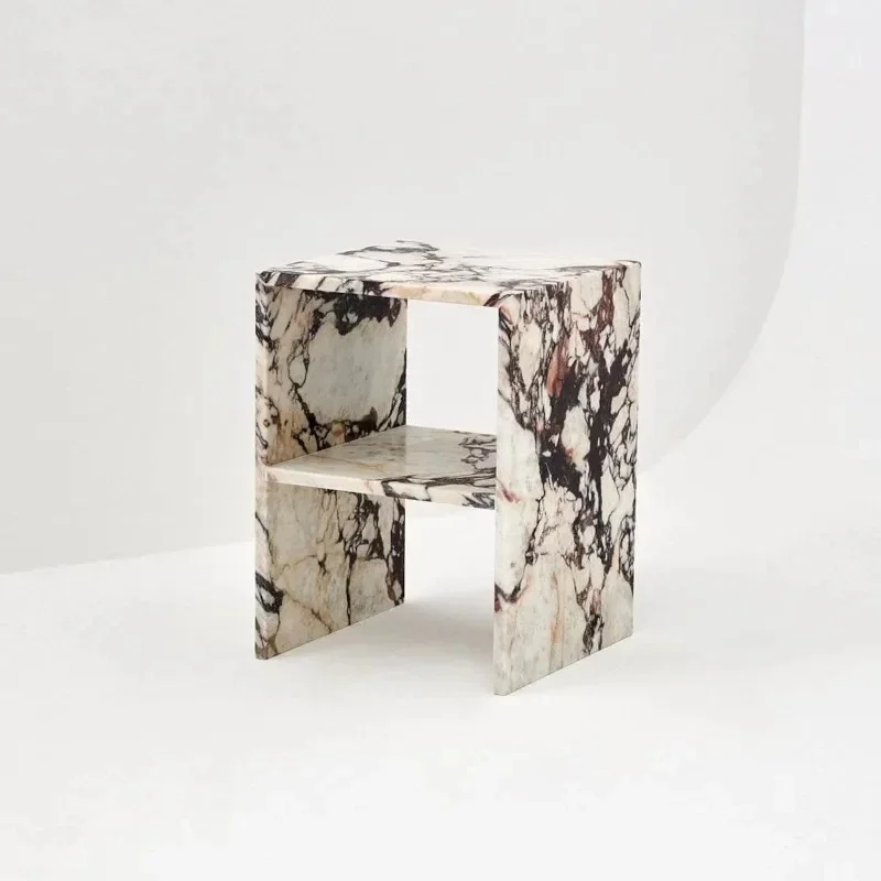 Furniture Carata Viola Bella High-End Marble Bedside Table