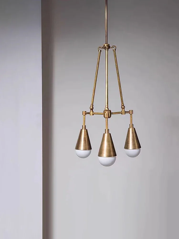 European Industrial Style Post-modern Chandeliers Designer High Ceiling Modern Metal Hanging Lamp Staircase Lighting Fixtures