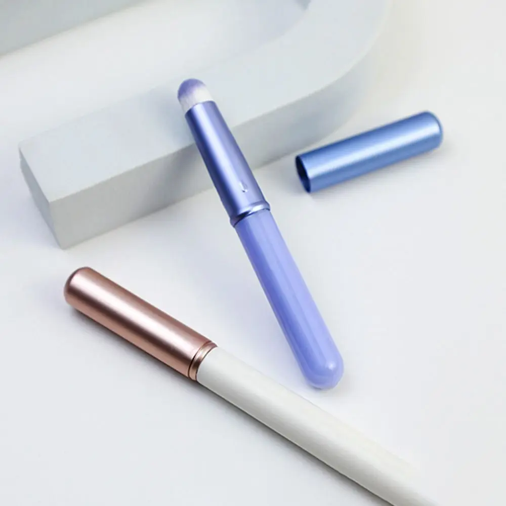

Easy To Carry Multi-Purpose Lip Brush Professional Portable Lipstick Brush Round Head Mini Strong Coverage Makeup Tools Women