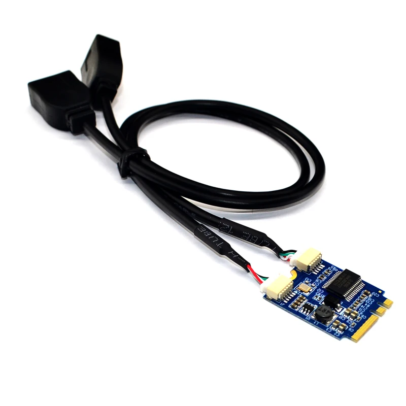 

Переходник H1111Z M.2 на USB, карта памяти M.2 NGFF, с двумя портами USB 2,0, кабель-преобразователь, адаптер USB M.2
