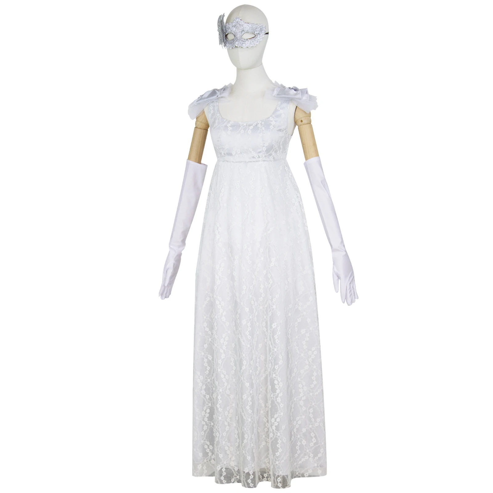 

Two-Piece Dress Set Medieval Regency Tea Party Women Long Gown Sophie Beckett Vintage Costume with Mask Halloween Cosplay Dress