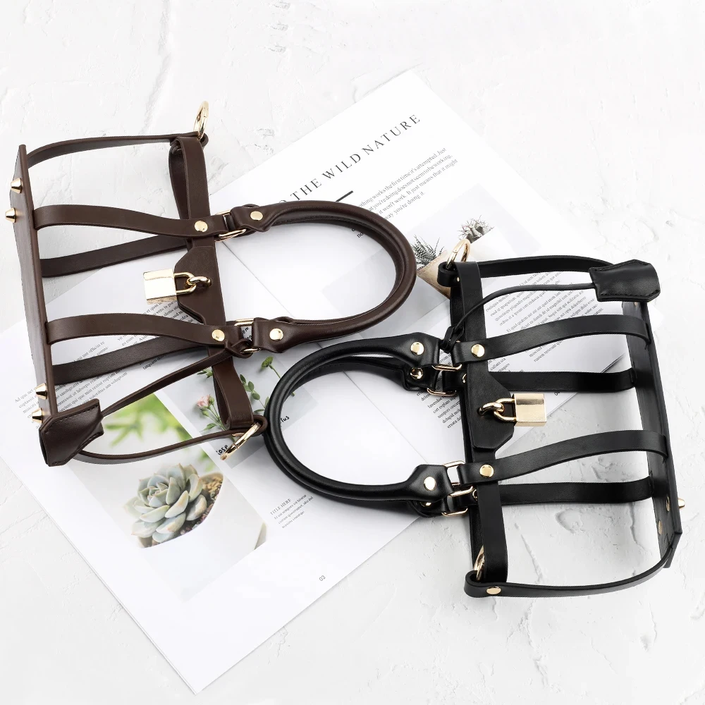 DIY Leather Bag Set Crossbody Adjustable Shoulder Bag Strap Handbag Handle For Women Hollow Tote Bag Kit Accessories