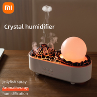 Xiaomi New Volcano Humidifier Desktop Ornament Bedroom Night Light Aromatherapy Machine Smoke Ring Spray Aroma Diffuser For Home