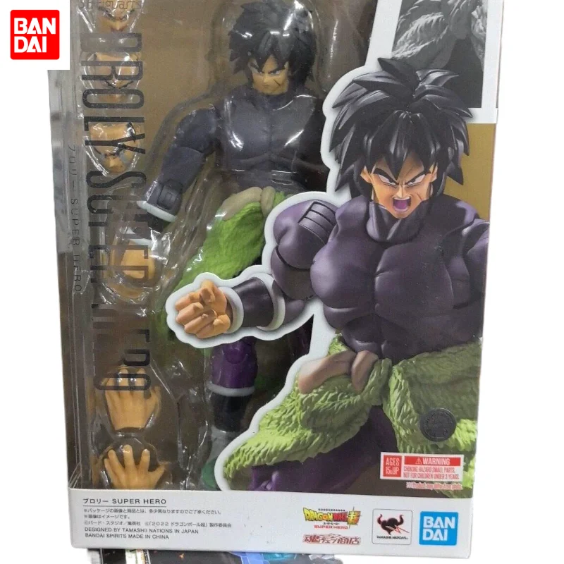 

Genuine Bandai SHF Dragon Ball Super Broly Black Hair Action Figure Toy Doll Gift Collectible in Stock