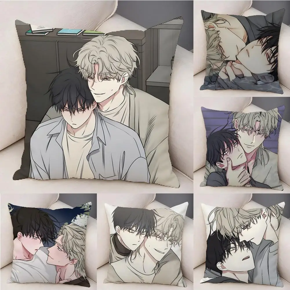 Bl Anime L-Low Tide In Twilight Cushion Cover Organic Linen Square Pillow Case Durable Non-Allergenic And Kind To Skin