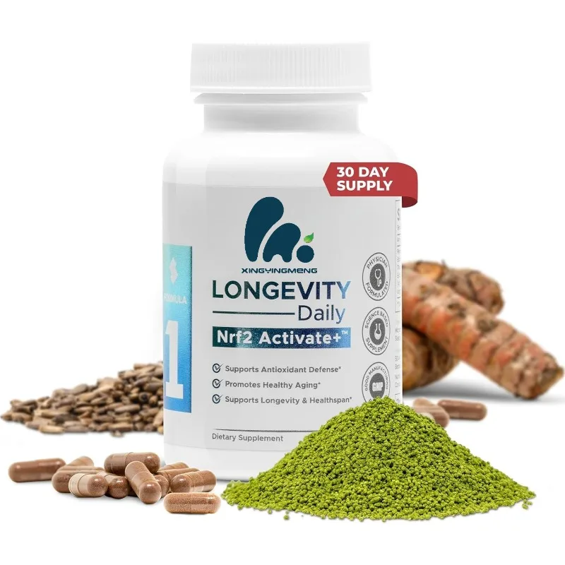 

Nrf2 Capsules - Antioxidants for Healthy Cell Support and Anti Aging | 60 capsules, non GMO