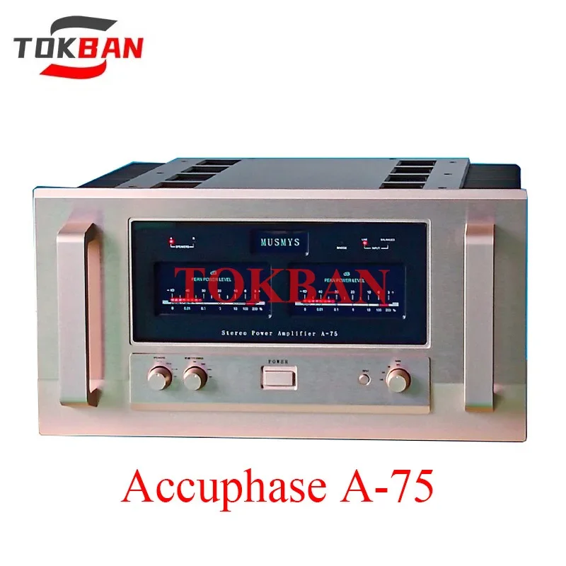 Tokban Reference Accuphase A75 Class A Power Amplifier 60w*2 High Power Stereo Amp FET Balanced XLR HIFI Amplifier Audio