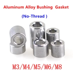 5-10pcs M3 M4 M5 M6 M8 M10 M12 Aluminum CNC Bushing Gasket Aluminum Round Spacer Unthreaded Standoff Bushing Washer 2mm to 30mm