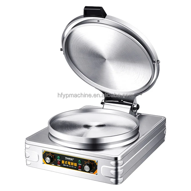 Commercial Electric Thermostat Stainless Steel Countertop Vertical Wide Sided Electric Automatic Pancake Making Machine