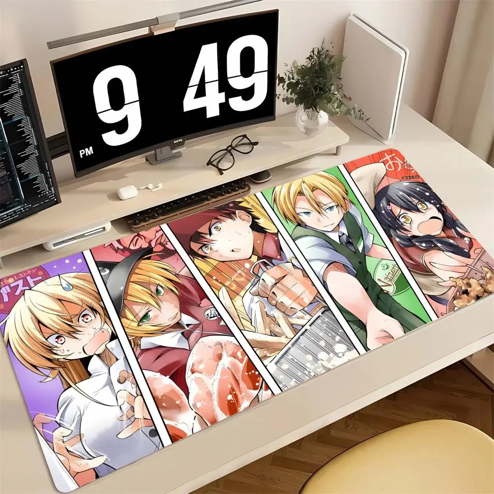 

Food Wars Cooking Anime Mouse Pad Mousepad Large Gaming Mouse Pad LockEdge Thickened Computer Keyboard Table Desk Mat