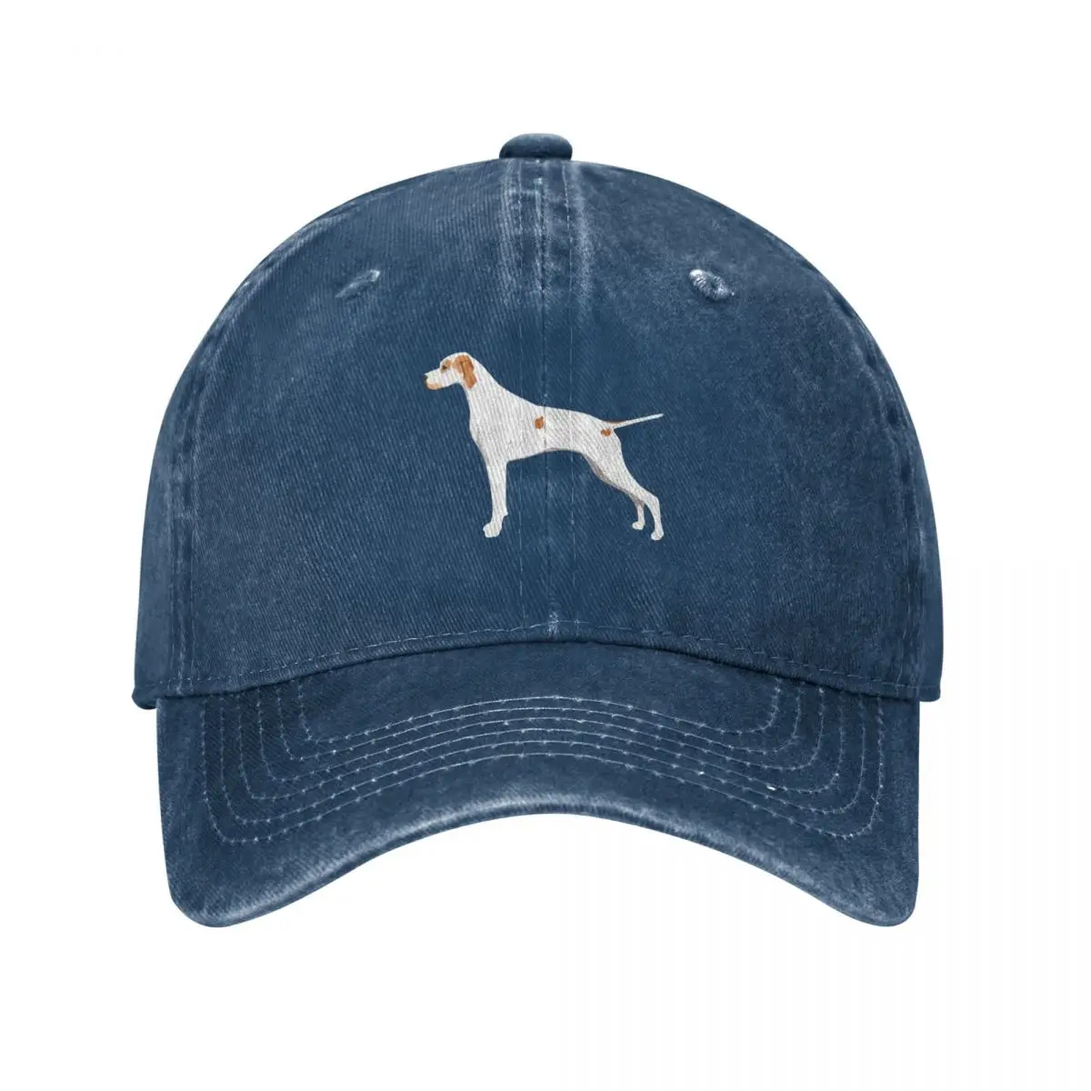 Realistic English pointer orange and white silhouette Baseball Cap summer hat Military Cap Man Women's Beach Visor Men's