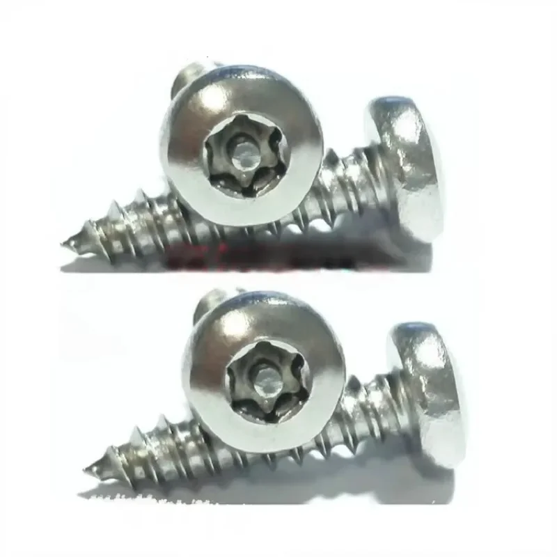 

eDyDPSrh M2.9x6.5mm-25mm stainless steel round head hexgonal pan six stars plum anti-theft self-tapping screws