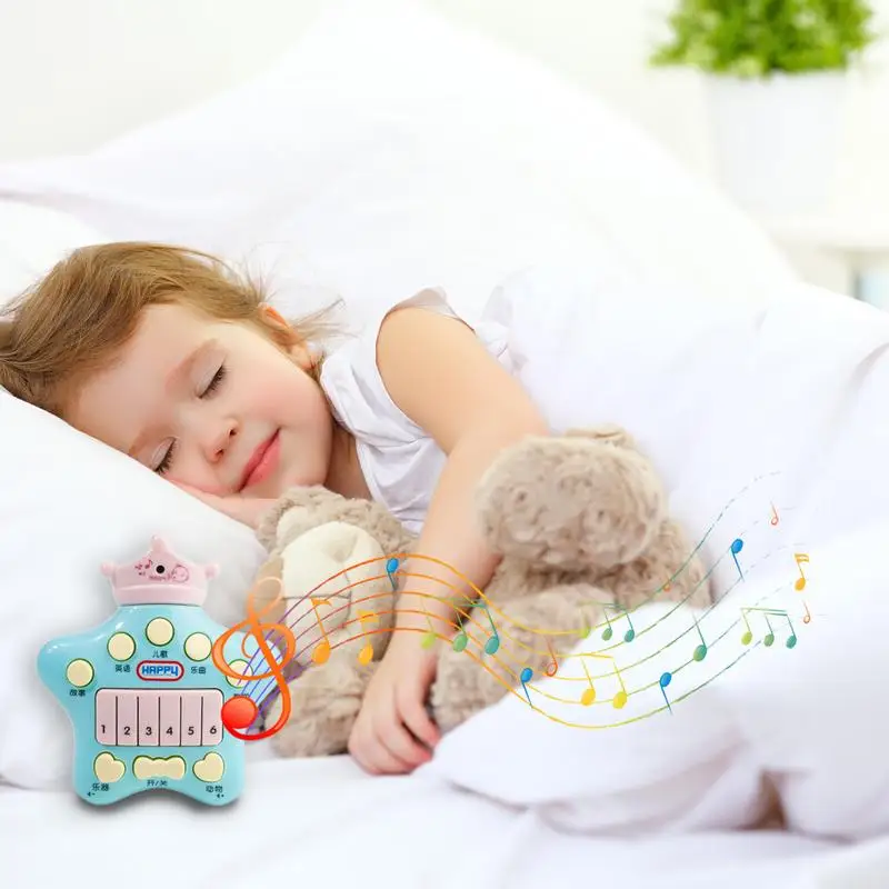 Music Toys Star Story Telling Machine Educational Sound Toys With English Words Animal Calls Children's Songs Musical Scales