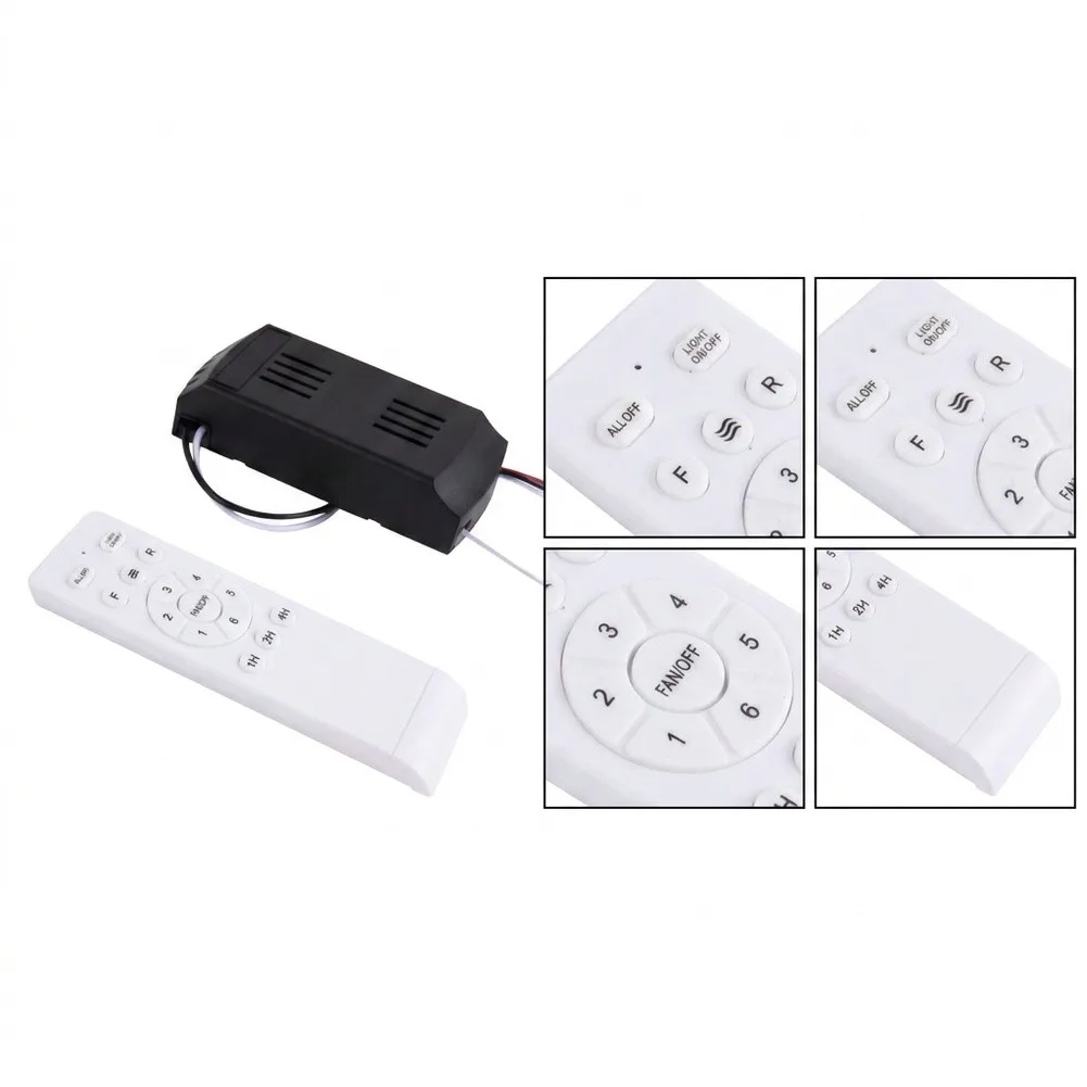 24V DC Ceiling Fan Motor Driver Kit With Remote For 6-Speed Control And Timer Function In Home Office Hotels Garage Settings