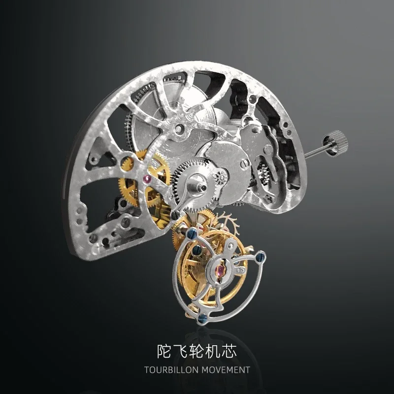 Movimiento Tourbillon de cuerda manual mecánico esqueleto de 28800 Hz/Hr adecuado para instalación de relojes Tourbillon para hombres