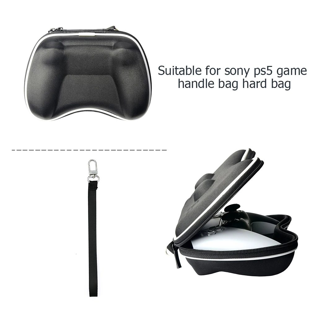 EVA Tragbare Controller-Aufbewahrungstasche mit Reißverschluss für Gamepad-Schutz und Transport