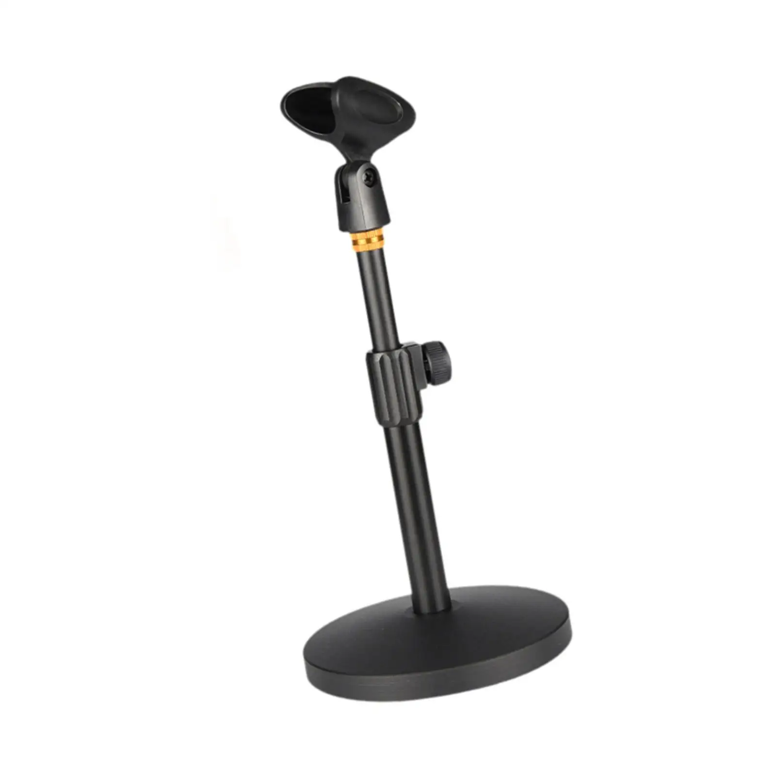 Microphone Stand Adjustable Height Sturdy Accessory Practical Convenient Professional Support Disc Base for Meetings Singing