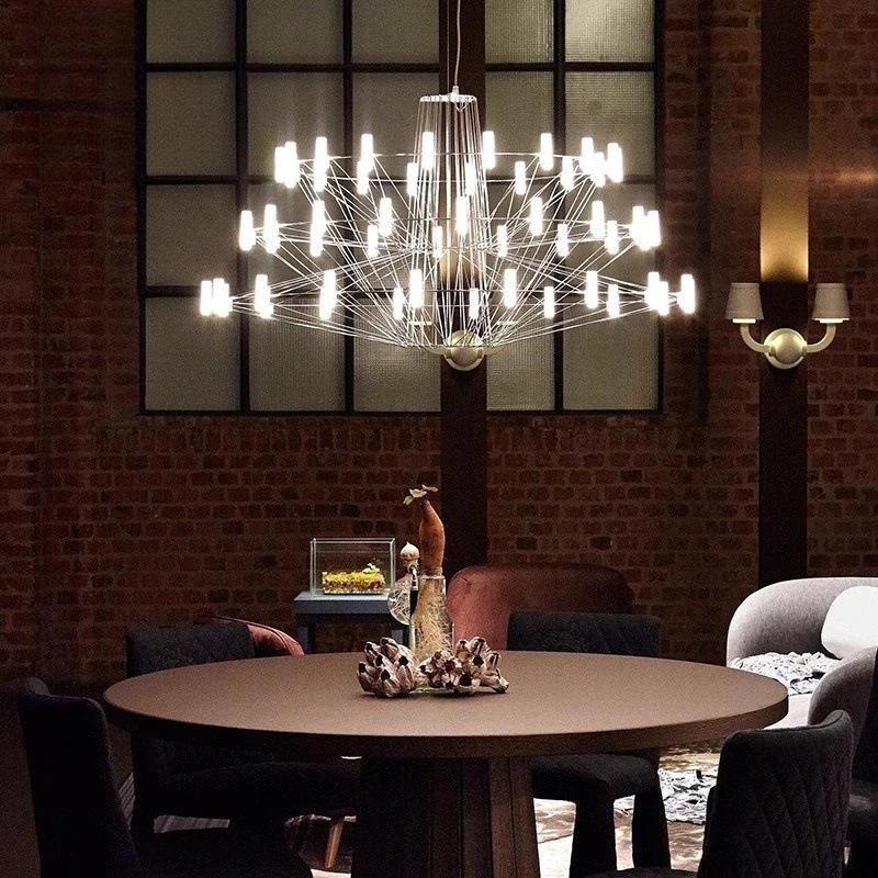 Living room chandelier modern minimalist art villa dining room bar Gypsy creative personality
