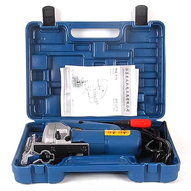 220V 580W/600W Household Electric Curve Saw 500-3000rpm Electric Saw Jigsaw Adjustable Angle Cutting Metal Wood Aluminum