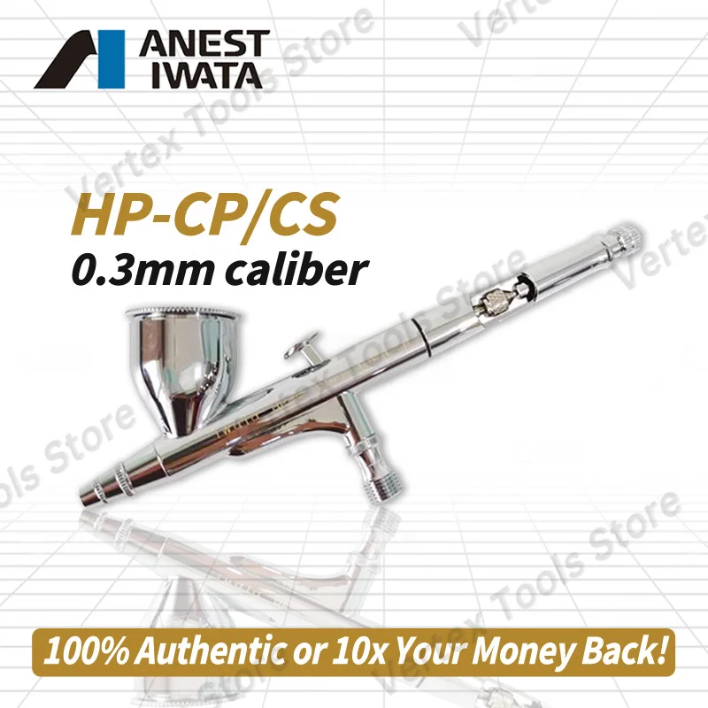 Anest Iwata HP-CP Airbrush 0.3mm Gravity Feed Dual Action Spray Gun for Model Paint Auto Touch Up Custom Shoe Nail Art Makeup
