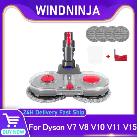 Dyson V7 V8 V10 V11 V15 Elektrikli Süpürge Parçaları İçin Su Tanklı Yeniden Kullanılabilir Mop Bezi Seti ile Elektrikli Mop Aparatı