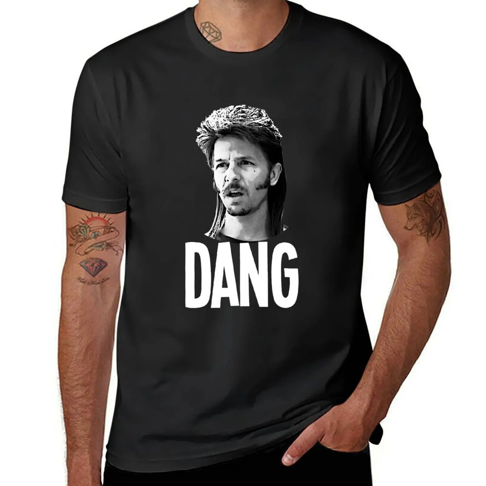 Retro Joe Dirt dang funny redneck mullet T-Shirt Blouse quick-drying blanks t shirt for men