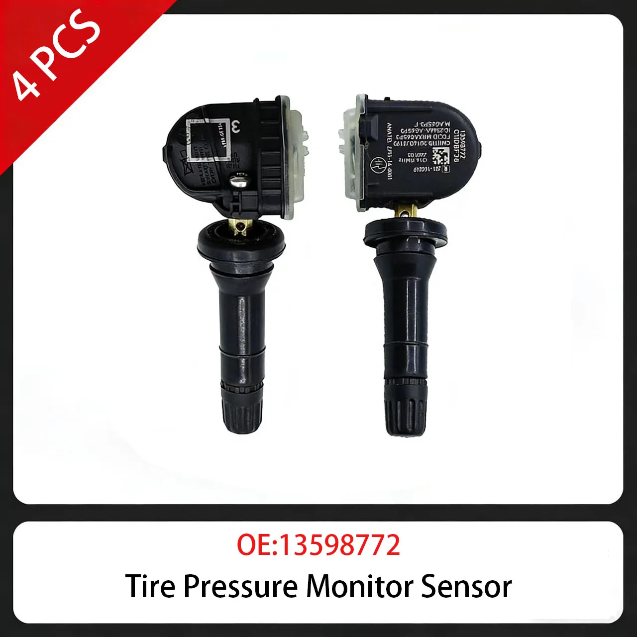 

4 шт. датчик давления в шинах 13598772 315 МГц для Cadillac ATS CTS Chevrolet Bolt Cruze Malibu Silverado Trax GMC Sierr