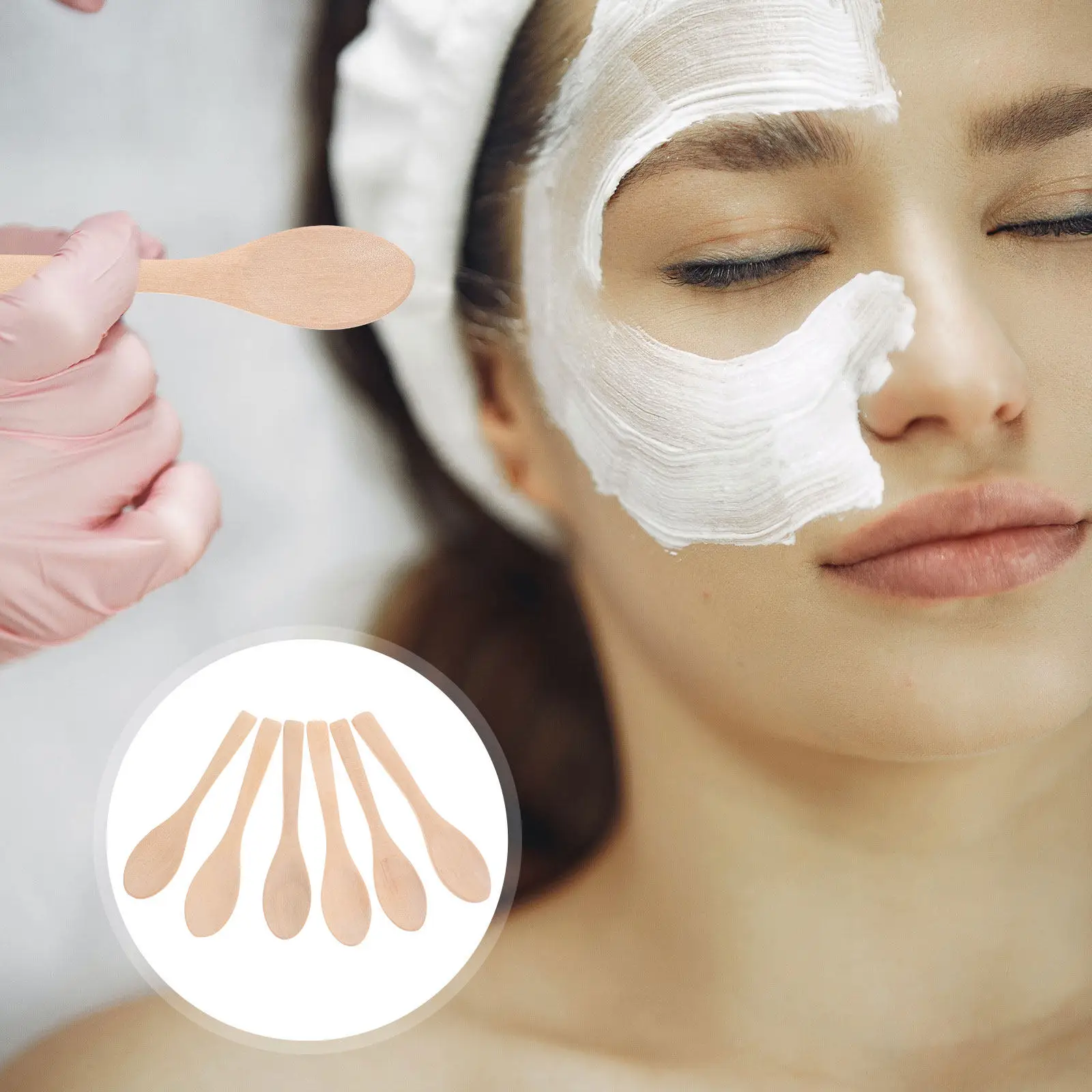 36Pcs Facial Mask Wooden Spoons Premium Quality for Salon Home Use Multipurpose Powder Scoop Convenient DIY Mask Mixing Tool