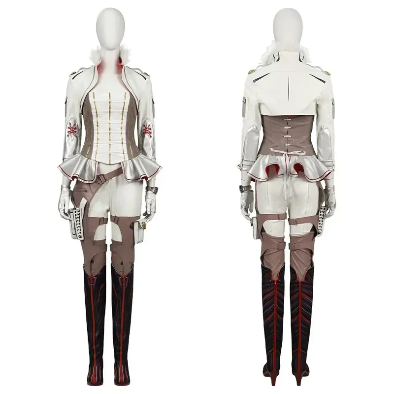

FC6New Loba Costumes Game Apex Legends Loba Cosplay Costume Tan Top Coat Paants Outfit Women Evil Spirit Skin Suit Custom S@FC8！