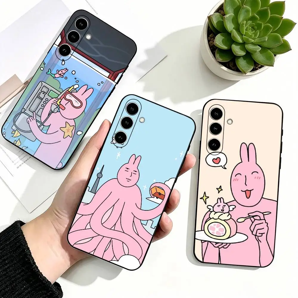 Простой теплый чехол для телефона Myfriend с принтом для Samsung Galaxy A73, A72, A71, A70, A53, A52, A51 и других моделей, мягкий черный чехол