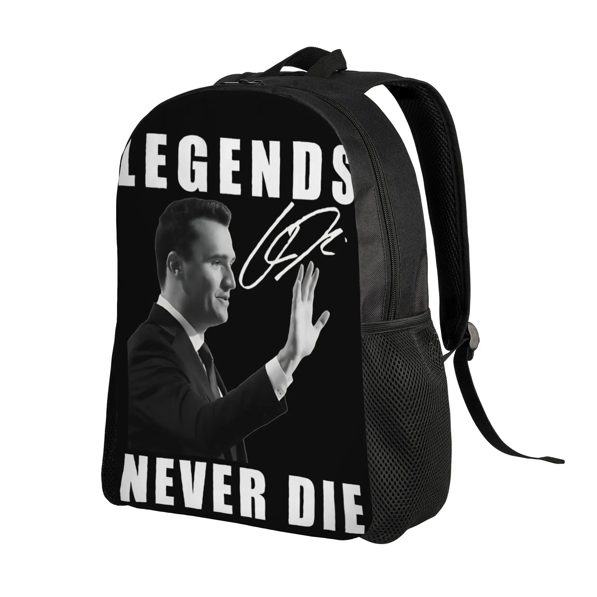 Legends Never Die Charlie Kirk Signature Backpack Breathable Backpacks Polyester Cool School Bags Travel High Quality Rucksack