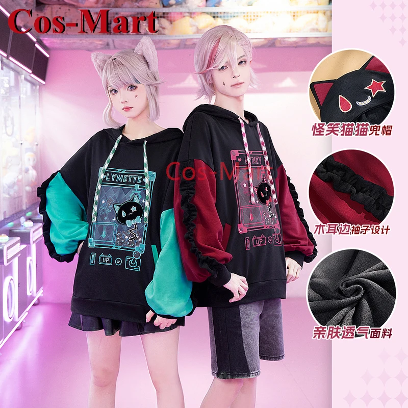 

Cos-Mart Game Genshin Impact Lyney/Lynette Cosplay Costume Fashion Daily Outfit Hoodie Activity Party Role Play Clothing S-XL