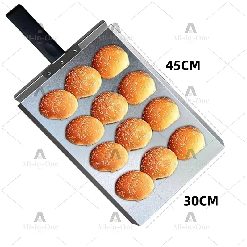 Hamburger Shovel Burger Lid Bread Shovel Toaster Burger Grill Double Shovel