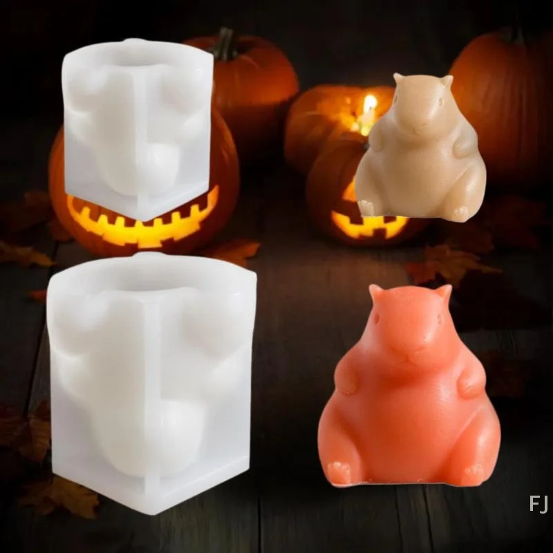 

[YU]3D Capybara Custard Mold Silicone Mold Pudding Cake Baking DIY Dessert Making Cute Cartoon Home Kitchen Tools