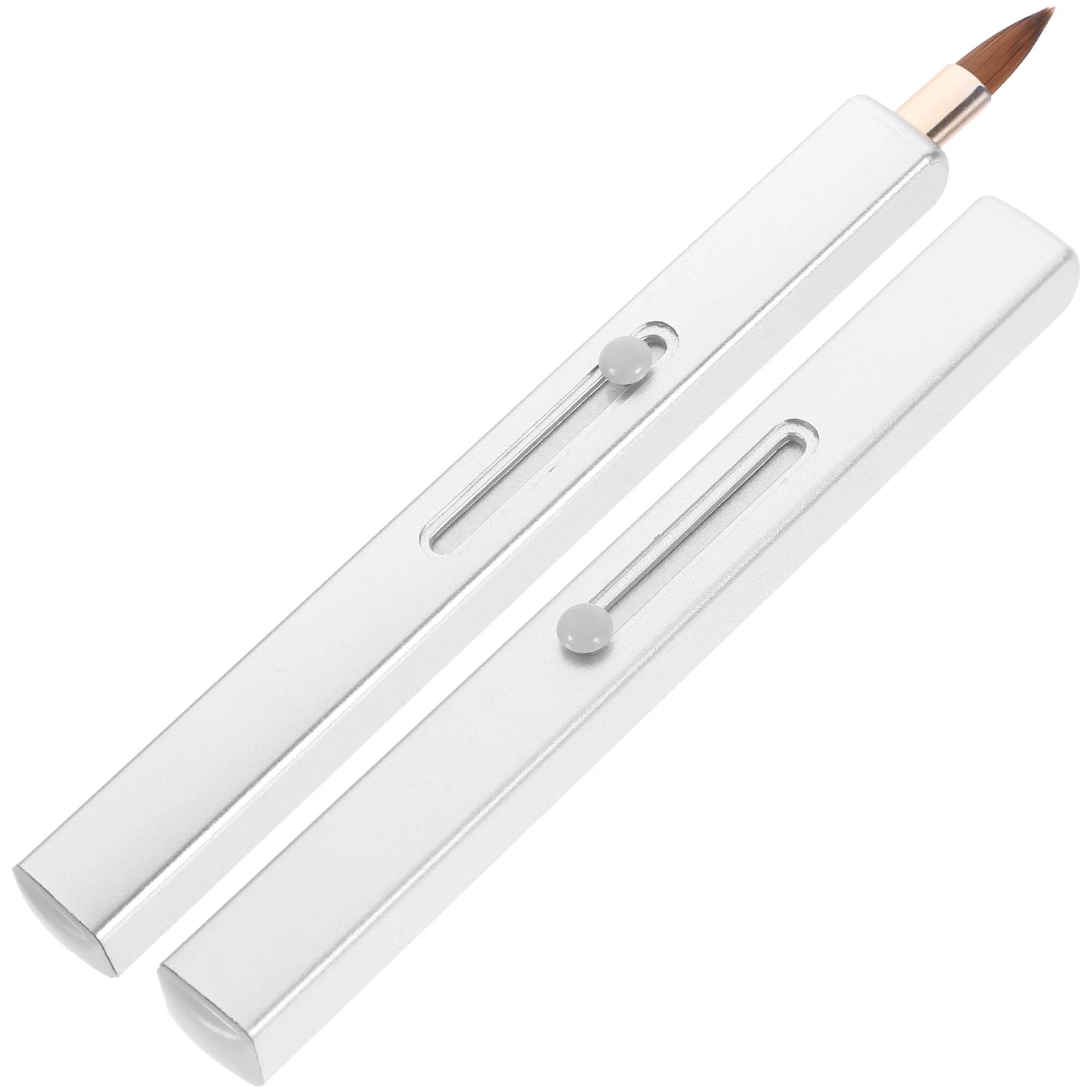 Brosse à lèvres rétractable Portable, applicateur de brillant à lèvres, brosse de maquillage douce, applicateur correcteur pour femmes, 2 pièces