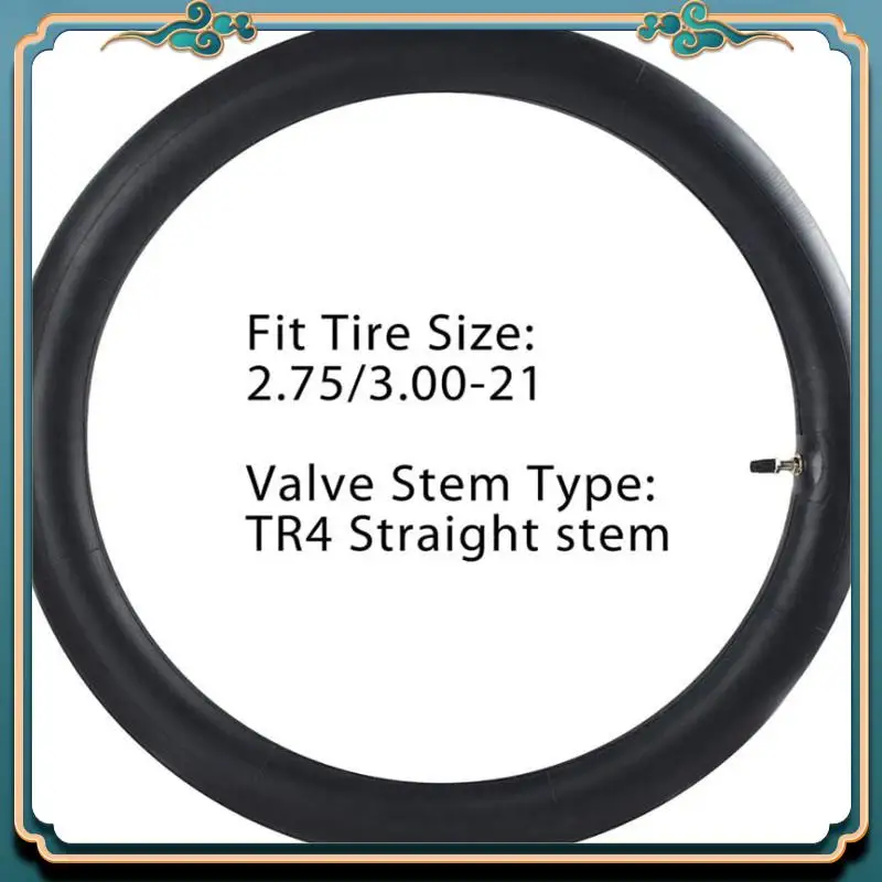 

A54P-2.75/3.00-21 Inner Tube Fit Off Road Motorcycle With 21Inch Tires, 80/100-21 Inner Tube Replacement With TR4 Valve Stem