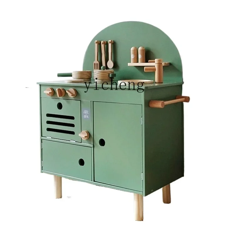 ชุดของเล่นครัว Tqh ชุดจำลองอุปกรณ์ครัว ทำอาหาร ของเล่นเด็กเล่นบทบาทสมมติ ของขวัญวันเกิด