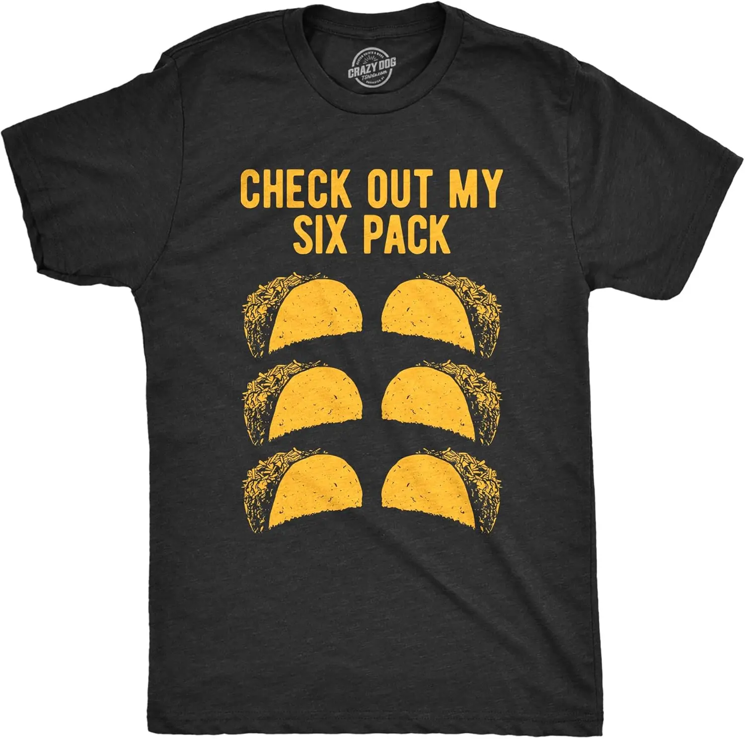 Mens Check Out My Six Pack Tshirt Funny Taco Tuesday Tee