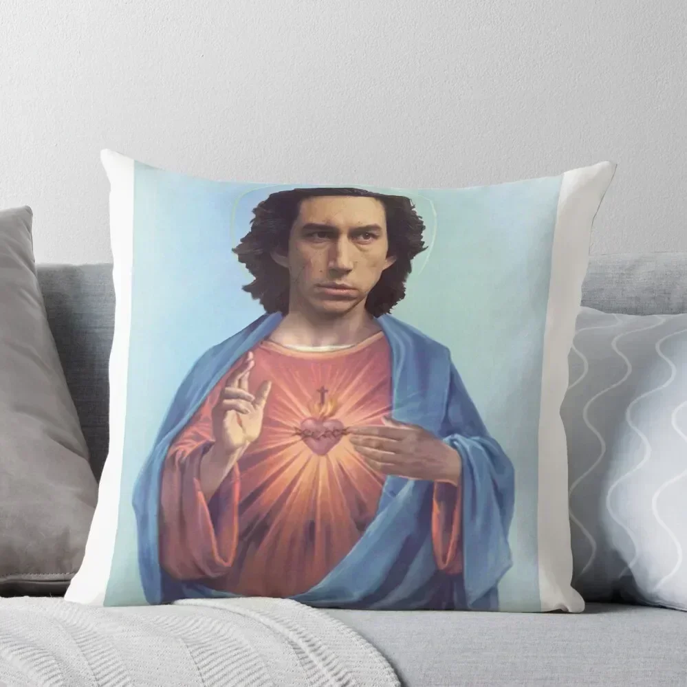 

Adam Driver Jesus Throw Pillow pillow cover christmas luxury covers Decorative Sofa Cushions pillow