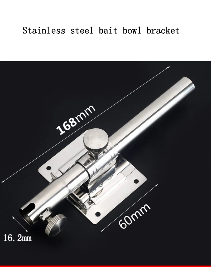 3Pcs Stainless Steel Fishing Tackle Box Accessory Rod Holder Bracket Fishing Net Bracket Detachable Holder Carp Fishing A552