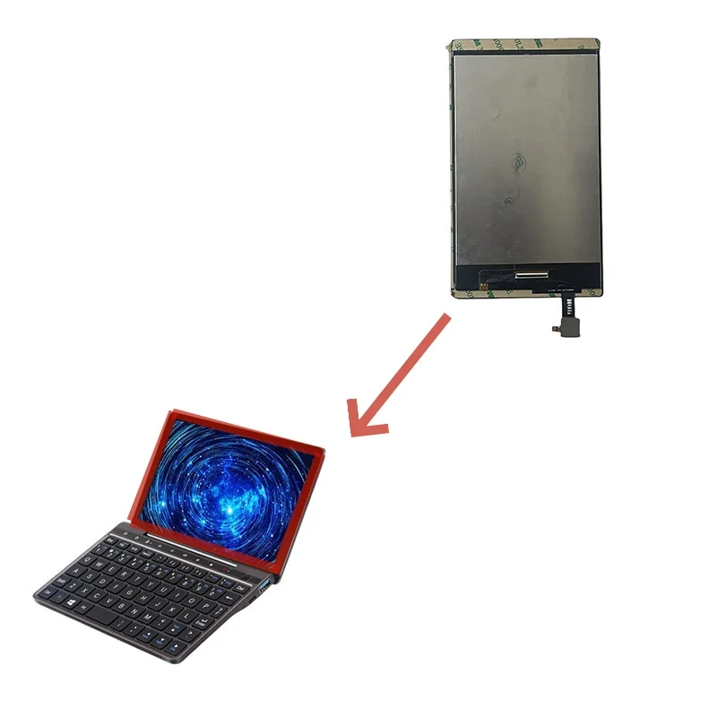 الأصلي الجديد ل GPD Pocket2 شاشة الكريستال السائل مع مجموعة المحولات الرقمية لشاشة تعمل بلمس لاستبدال ملحقات شاشة GPD Pocket2 #2
