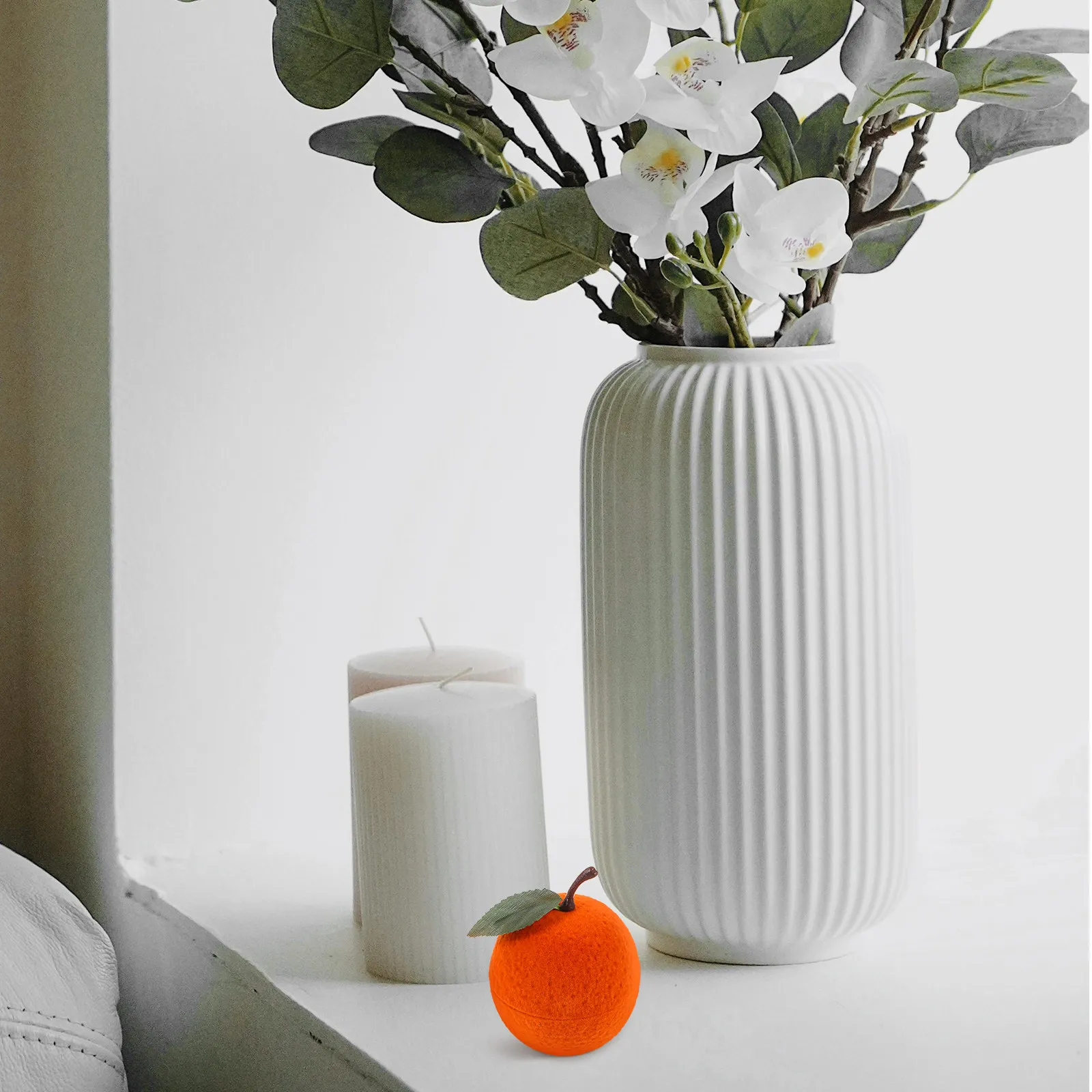 

Orange Shape Ring Box Plastic Jewelry Case Storage Organizer for Wedding Engagement Proposal Gift Ring Box Jewelry Organizer