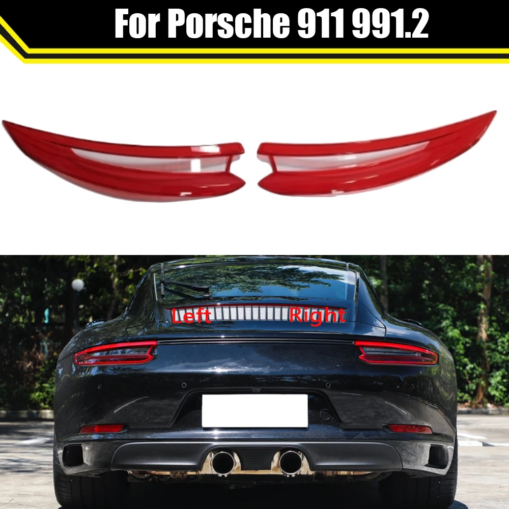 

For Porsche 911 991.2 Car Rear Taillight Shell Brake Lights Shell Replace Auto Rear Lamp Shell Cover Mask Lampshade