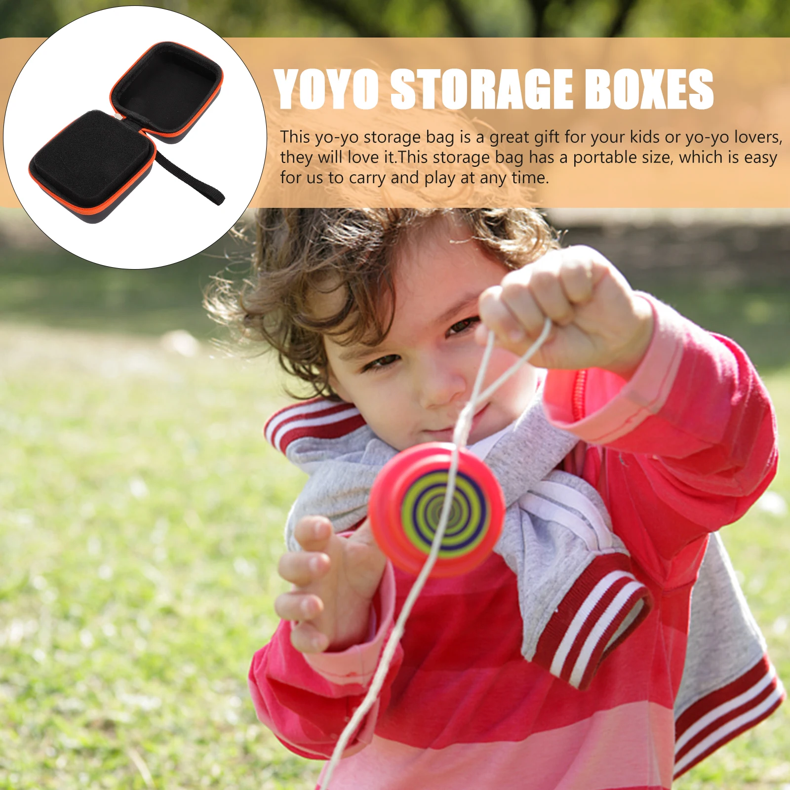 

Yo-yo Storage Box Accessories Small Travel Organizer Portable Case Holder Toy Yoyo Bag Lightweight Stylish Gift Kids