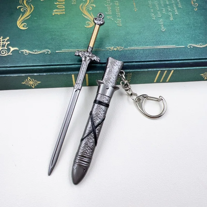 Nieuwe 12 cm Conan Exiles De Koning Zwaard Melee Wapens Legering Model Desktop Decoratie Ornamenten Collectie Ambachten Geschenken Speelgoed kinderen