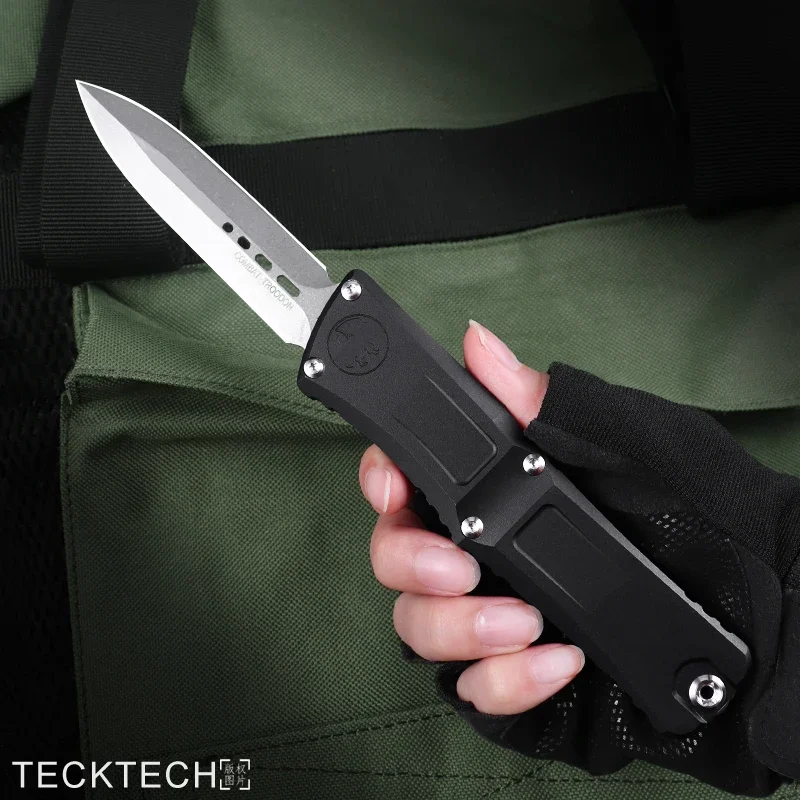 

GEN 3 COMBAT TROODON MICRO TECK TECH Knife M390 Blade CNC T6 Aluminum Handle EDC Self Defense Military Tactical Pocket Knife